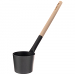 Bilovit - Must alumiiniumist kasevarrega saunalusikas 42cm