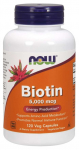 NOW FOODS Biotiin - Biotiin 5000 mcg (120 kapslit)
