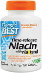 Doctor's Best aeglaselt vabanev niatsiin koos niaXtendiga, 500 mg - 120 tabletti