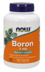 NOW Foods boor, 3mg - 250 kapslit