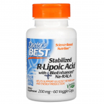 DOCTOR'S BEST stabiliseeritud R-lipohape 200 mg (60 kapslit)