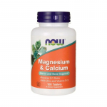 NOW FOODS Magneesium, Kaltsium, D3-vitamiin ja Tsink (100 tabletti)