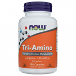 Now Foods Tri-Amino (L-arginiin, L-ornitiin, L-l&uuml;siin) - 120 kapslit