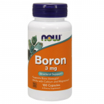 NOW FOODS Boor - Boor 3 mg (100 kapslit)