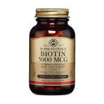 SOLGAR Biotiin 5000 mcg &ndash; Biotiin 5000 mcg (50 kapslit)