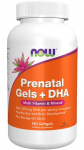 NOW Foods s&uuml;nnieelsed geelid + DHA - 180 kapslit