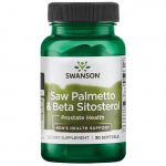 SWANSON Saw Palmetto ja beeta-sitosterool (30 kapslit)