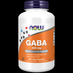 Now Foods GABA 500 mg B6-vitamiiniga - 200 kapslit