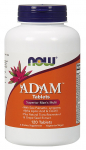 NOW FOODS meestele m&otilde;eldud multivitamiini- ja mineraalained ADAM (120 tabletti).