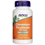 Now Foods kroompikolinaat 200 mcg - 100 taimekapslit