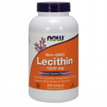 NOW FOODS Letsitiin - sojaletsitiin 1200 mg GMO-vaba (200 kapslit).
