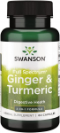 "SWANSON t&auml;isspektriga ingver ja kurkum" (60 kapslit).
