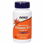 NOW FOODS D3-vitamiin 1000 R&Uuml; (180 kapslit)