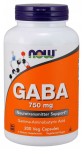 NOW FOODS GABA 750 mg (200 kapslit)