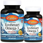 Carlson Labs Smart Omega-3, 1000mg looduslik sidrun - 90 + 30 kapslit
