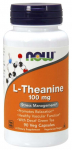 NOW FOODS L-teaniin 100 mg rohelise teega Kofeiinivaba - L-teaniin ja roheline tee (90 kapslit).