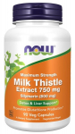 NOW Foods piimaohaka ekstrakt, maksimaalse tugevusega 750 mg - 90 kapslit