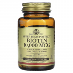 SOLGAR &uuml;lik&otilde;rge toimega biotiin 10 000 mcg (60 kapslit)