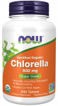 NOW FOODS ECO klorella 500 mg (200 tabletti).