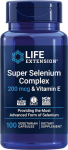 Life Extension Super Selenium Complex 200 mcg ja E-vitamiin - 100 taimekapslit