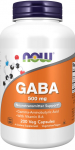 NOW FOODS GABA 500 mg B6-vitamiiniga (200 kapslit)