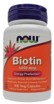NOW Foods Biotiin, 1000mcg - 100 kapslit