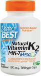 Doctor's Best looduslik K2 MK7-vitamiin koos MenaQ7-ga, 100mcg - 60 kapslit