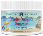 Nordic Naturals Nordic Omega-3 kummikommid, 82mg mandariinimaiustused - 60 kummikommi