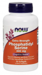 NOW Foods fosfatid&uuml;&uuml;lseriin, 300 mg eriti tugev - 50 kapslit
