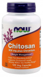 NOW FOODS Kitosan - kitosaan 500 mg + kroom 100 mcg (120 kapslit).