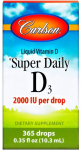 Carlson Labs Super Daily D3, 2000 R&Uuml; - 10 ml.
