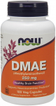 NOW Foods DMAE (dimet&uuml;&uuml;laminoetanool), 250 mg - 100 kapslit