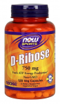 NOW Foods D-riboos, 750 mg - 120 kapslit