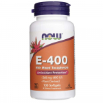 Now Foods E-400 vitamiin segatokoferoolidega - 100 pehmet kapslit
