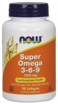 NOW Foods Super Omega 3-6-9, 1200 mg - 90 kapslit