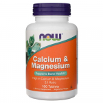 Now Foods Kaltsium ja magneesium - 100 tabletti