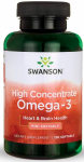 Swansoni k&otilde;rge kontsentraadiga oomega-3 - 120 kapslit