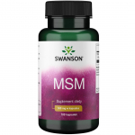 SWANSON v&auml;&auml;vel MSM - met&uuml;&uuml;lsulfon&uuml;&uuml;lmetaan 500 mg (100 kapslit).