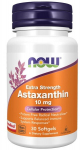 NOW Foods astaksantiini ekstra tugevusega, 10 mg - 30 kapslit