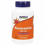 NOW FOODS Vitamiin B3 - niatsiin (niatsiinamiid) 500 mg (100 kapslit).