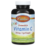Carlson Labs laste n&auml;rimistablett C-vitamiin, 250 mg looduslik mandariin - 120 taimetoidutabletti