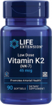 Life Extension madala annusega K2-vitamiin (MK-7) 45 mcg - 90 pehmet kapslit