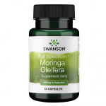 SWANSON t&auml;isspektriga moringa (Moringa Oleifera) 400 mg (60 kapslit).