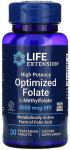 Life Extension k&otilde;rge potentsiaaliga optimeeritud folaat - 30 tabletti