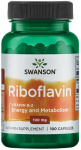 Swanson Riboflaviin Vitamiin B-2, 100 mg - 100 kapslit