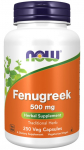 NOW FOODS Fenugreek - Fenugreek 500 mg (250 kapslit).