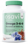 Osavi Omega 3-6-9 linaseemne&otilde;li, 1000mg - 60 kapslit