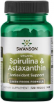 Swanson Spirulina ja astaksantiin - 120 taimetoidutabletti