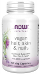 NOW Foods Vegan juustele, nahale ja k&uuml;&uuml;ntele - 90 kapslit
