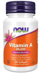 NOW FOODS A-vitamiin 25000 R&Uuml; (100 kapslit)